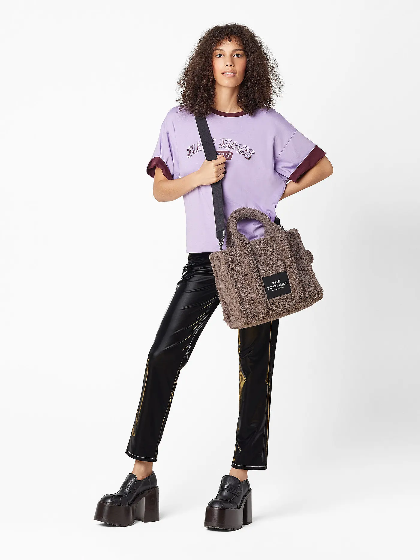 MARC JACOBS | Tasche - Tote Bag THE MEDIUM TOTE FAKE FUR | grau